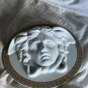Versace White and Gold Medusa Wall Art